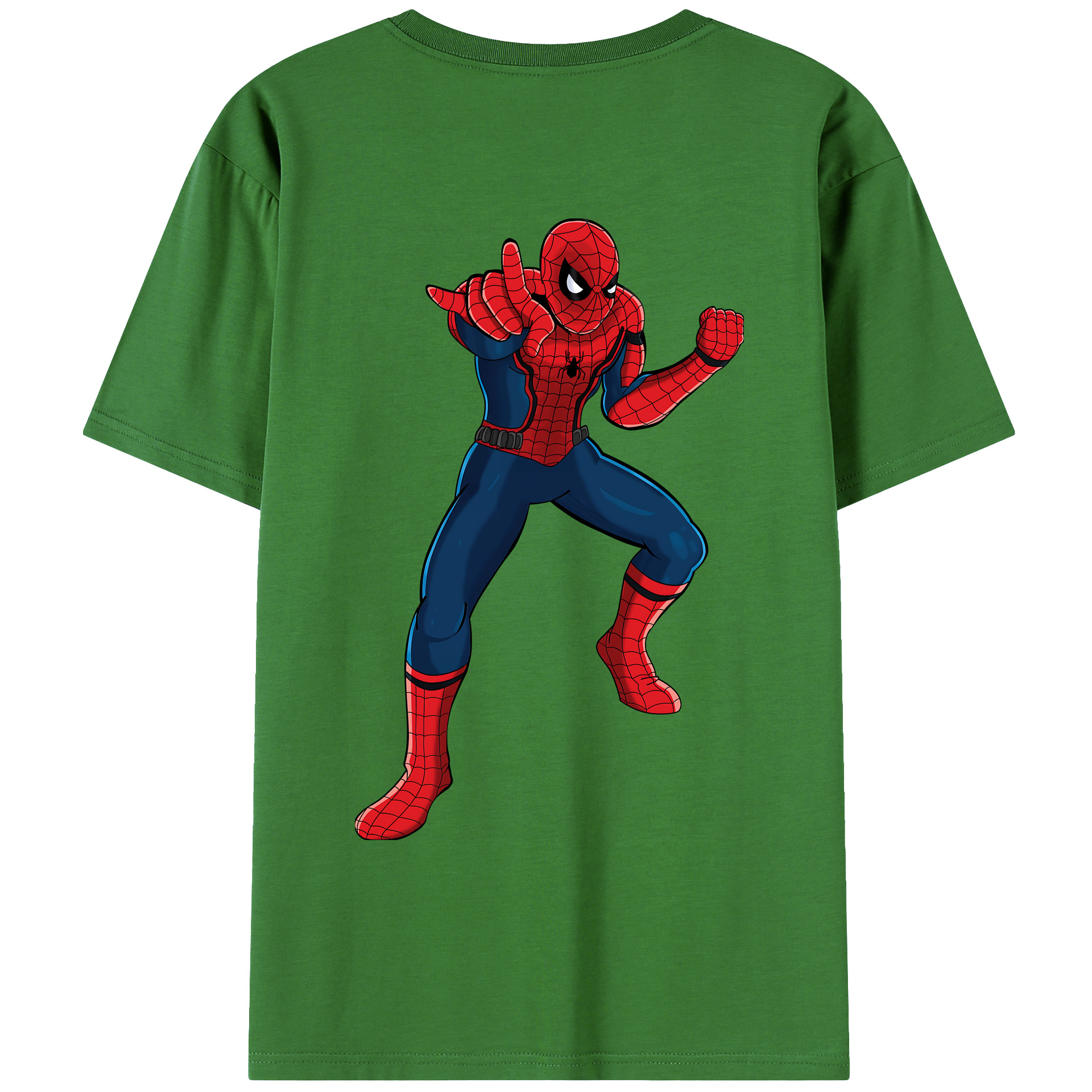 （画像用） Spider Man スパイダーマン レディース半袖Tシャツ(バックプリント)